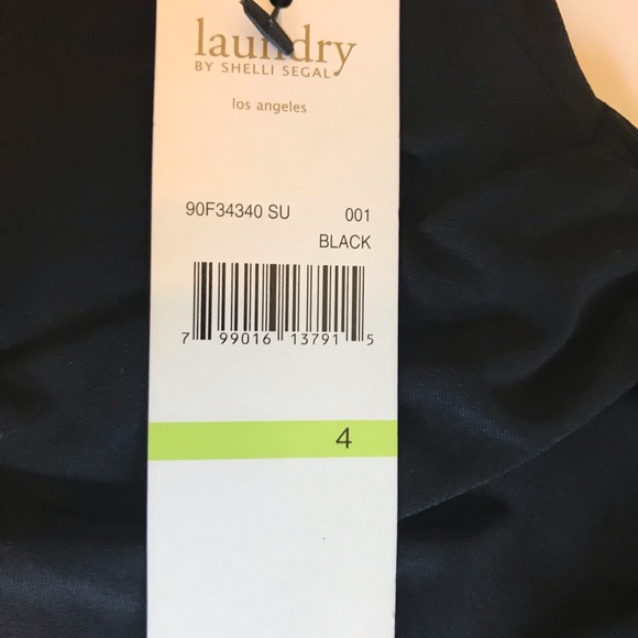 Black Cold Shoulder Cocktail Dress Size 4 - Picture 3 of 5